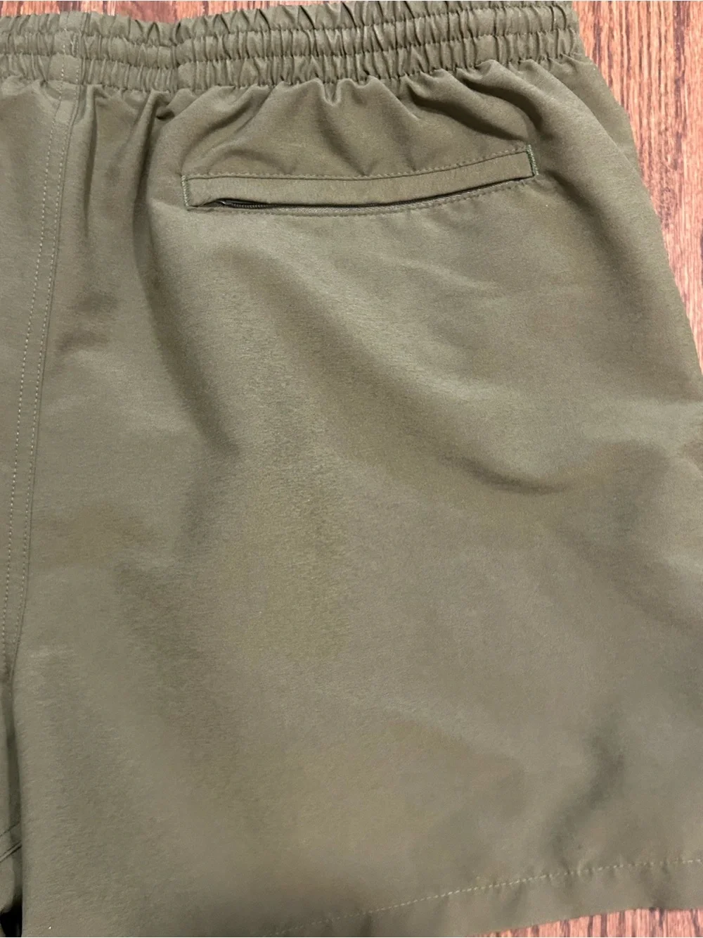 Orvis Men’s XL Olive Green Mesh Lined Swim Trunks Quick Dry Embroidered Logo